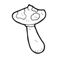 cartoon toadstool N134