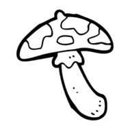 cartoon poisonous toadstool N8