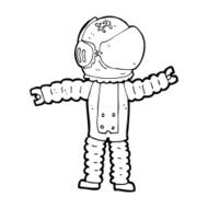 cartoon astronaut reaching N13