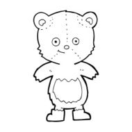 cartoon cute teddy bear N80