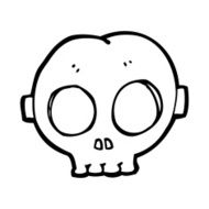 cartoon halloween skull mask N13
