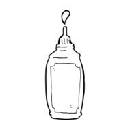 Cartoon Mustard Bottle N23