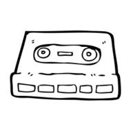 cartoon cassette tape N36