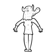 cartoon werewolf woman N8