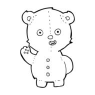 cartoon teddy bear N417