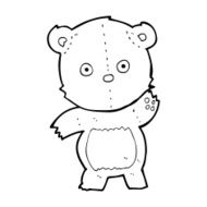 cartoon teddy bear N418