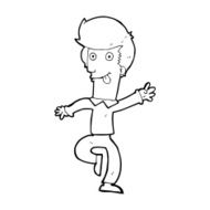 Cartoon Man Dancing N17