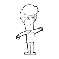 cartoon man punching N13