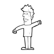 cartoon stressed man N101