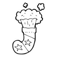 cartoon magic christmas stocking N13