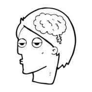 cartoon head with brain symbol N53