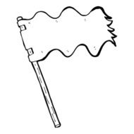 Cartoon White Flag N27