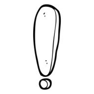 Cartoon Exclamation Mark N12