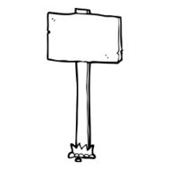 cartoon signpost N20