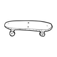 Cartoon Skateboard N101