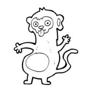 Funny Cartoon Monkey N51