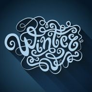 Winter hand lettering N6