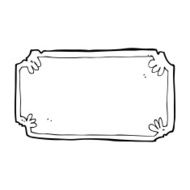 cartoon old frame banner N13