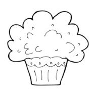 cartoon big cupcake N13