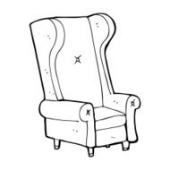 cartoon old chair N38