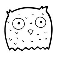 Cartoon Owl N207