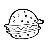 Cartoon Hamburger N16