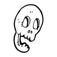 funny cartoon skull N60