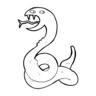 cartoon hissing snake N63