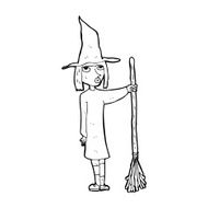 Cartoon Witch N42