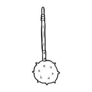 cartoon medieval mace N20