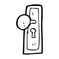 cartoon door knob N21