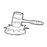 cartoon gavel banging N15