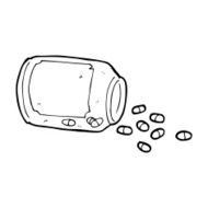 cartoon jar of pills N30