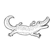 Cartoon Crocodile N111