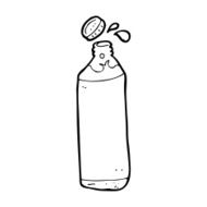 Cartoon Water Bottle N113