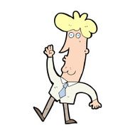 cartoon office man N32