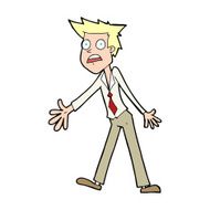 cartoon stressed man N102