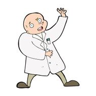 cartoon mad scientist N17