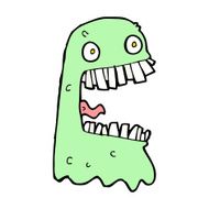 cartoon gross ghost N72