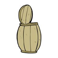 cartoon beer barrel N13