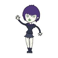 Cartoon Vampire Girl N338