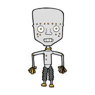 Funny Cartoon Robot N75