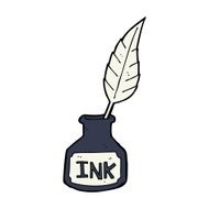 cartoon ink bottle N24