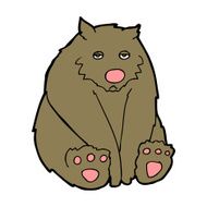 cartoon sad bear N4