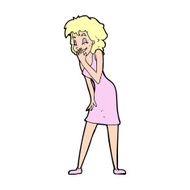 Cartoon Woman Laughing N16