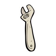 cartoon adjustable spanner N29
