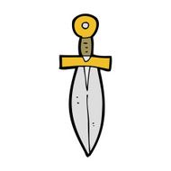 cartoon old dagger N9