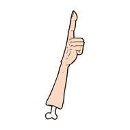 cartoon pointing arm N39