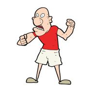 cartoon violent man N30
