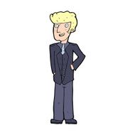 cartoon upperclass man N13